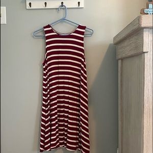 Sleeveless Striped Swing dress!